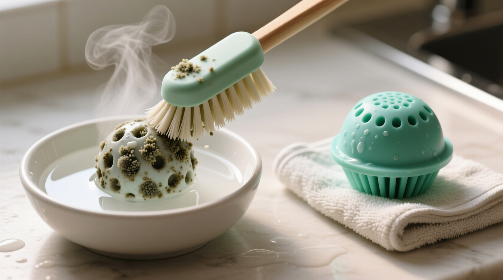 how to clean silicone laundry tub stoppers