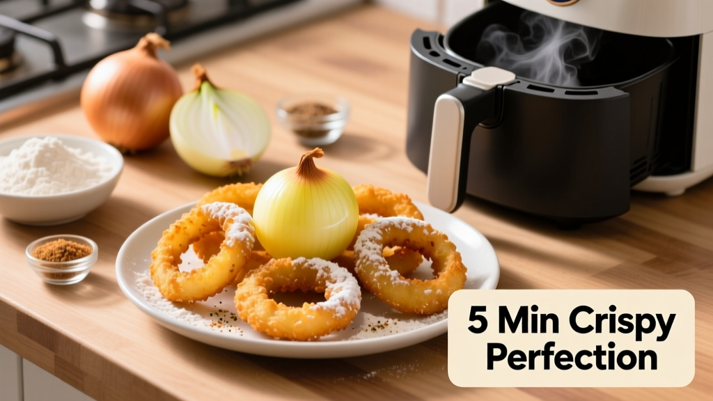Crispy Kroger Onion Rings in Air Fryer (5-Min Prep!)