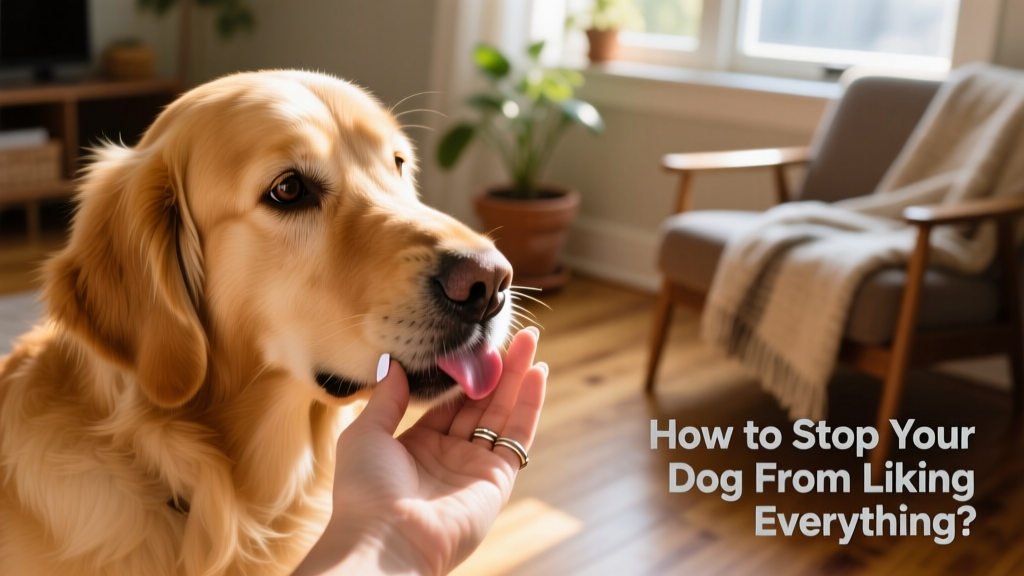 Close-up of a dog gently licking a person's hand
