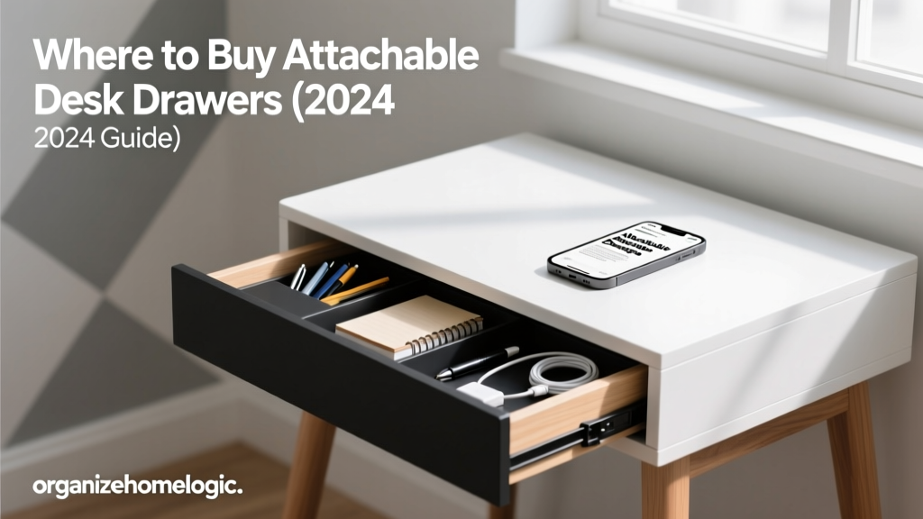 Where to Buy Attachable Desk Drawers (2024 Guide)