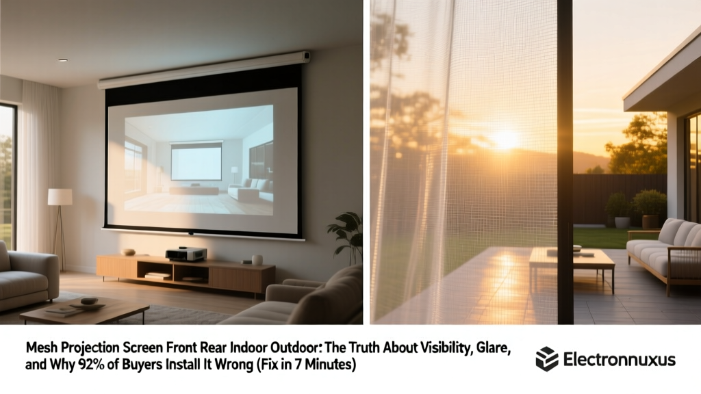 Mesh Projection Screen Front Rear Indoor Outdoor: The Truth About Visibility, Glare, and Why 92% of Buyers Install It Wrong (Fix in 7 Minutes)