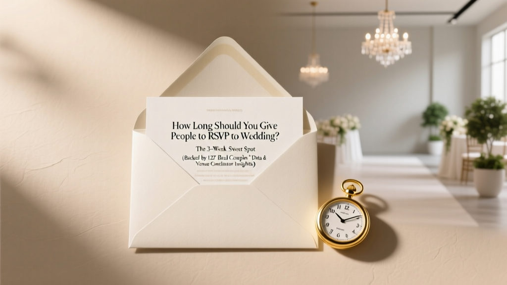 Wedding RSVP Deadline: The 3-Week Sweet Spot (2026)