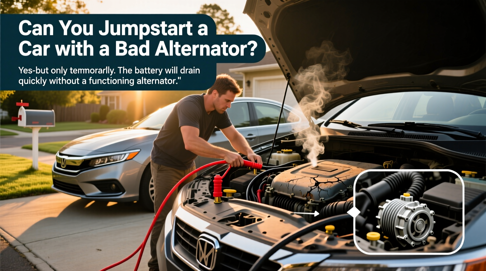 can you jumpstart a car with a bad alternator