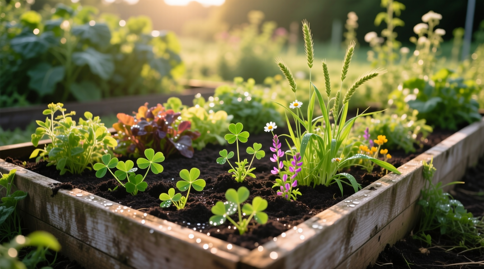 cover crop raised bed