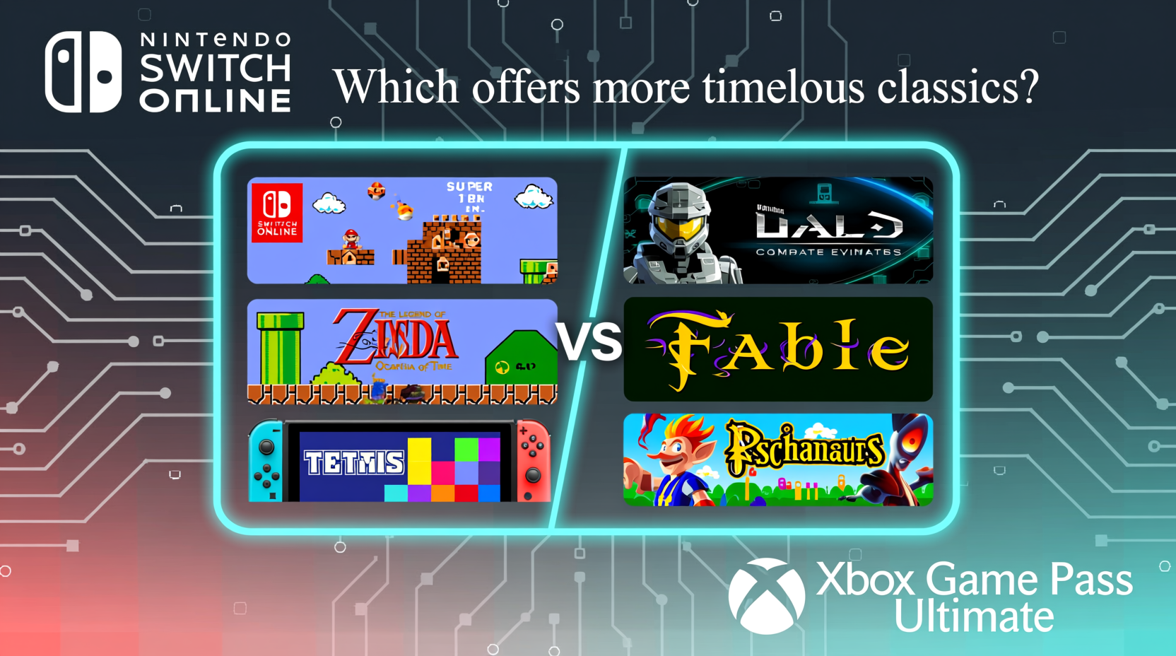 nintendo switch online vs xbox game pass ultimate which has better classics