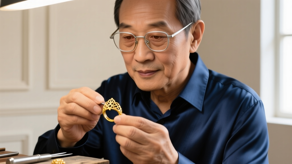Close-up of a jeweler