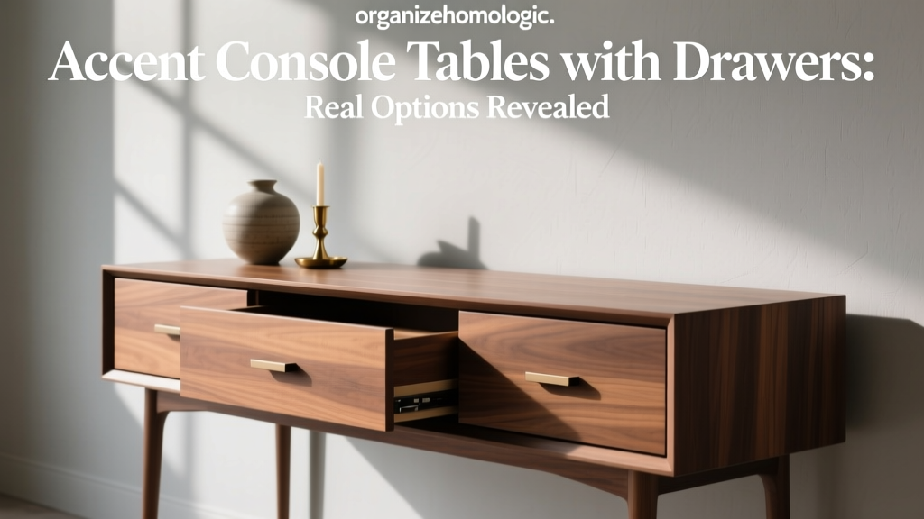 Accent Console Tables with Drawers: Real Options Revealed