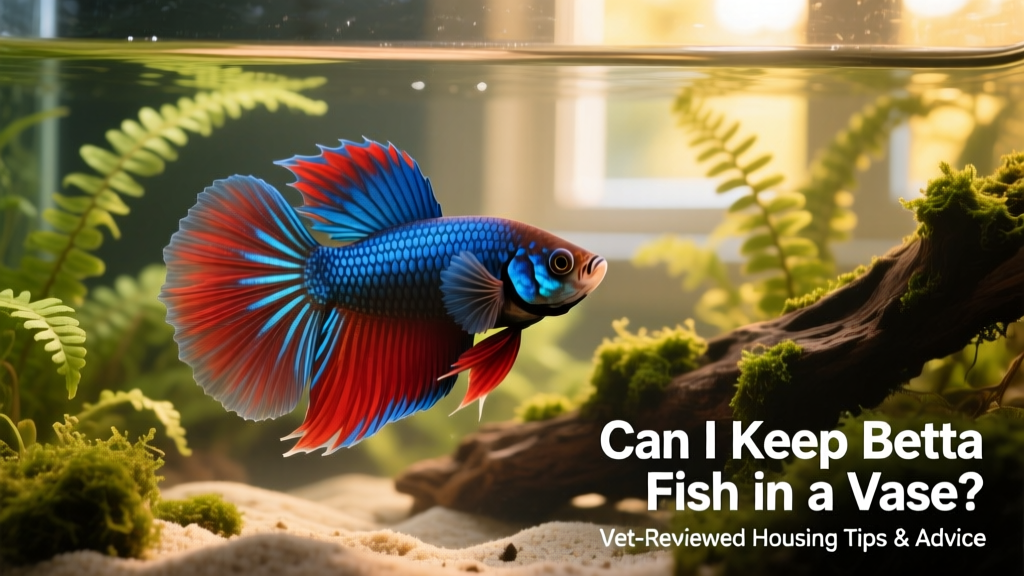 Close-up of a healthy betta showing vibrant coloration, flared fins, and alert posture in a planted tank