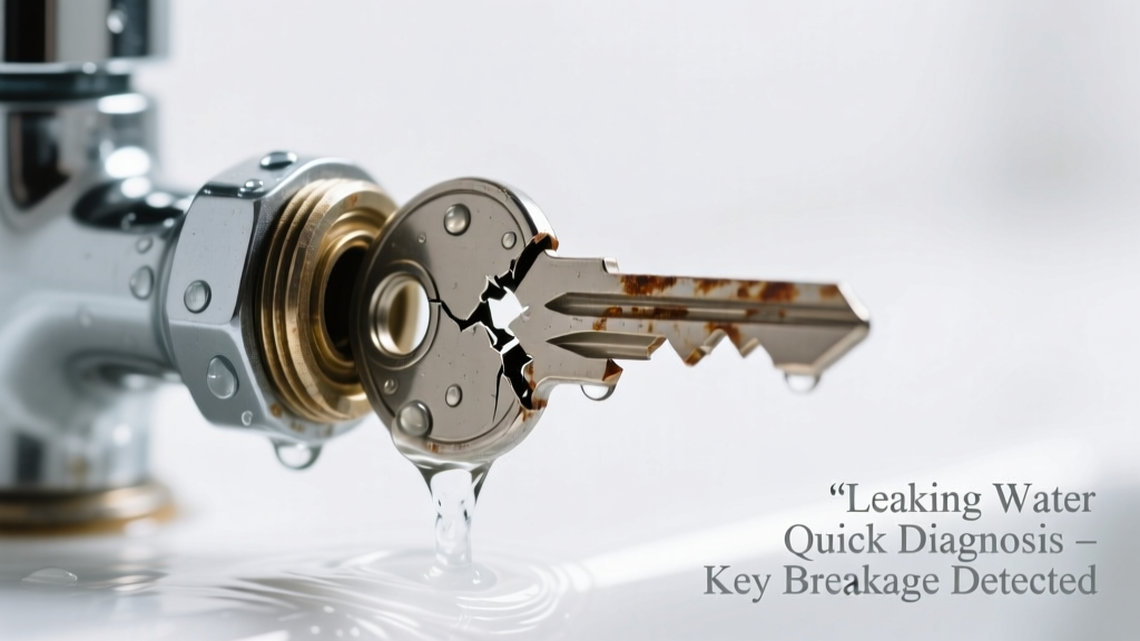 Door Key Broken Off & Leaking Water: Quick Diagnosis