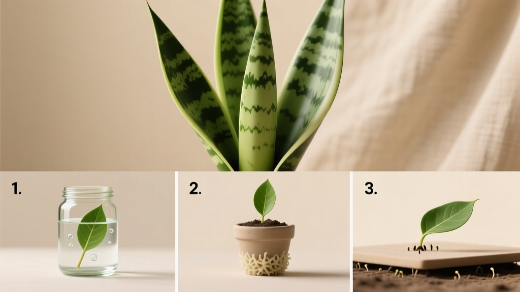 Low Maintenance Snake Plant Propagation Methods