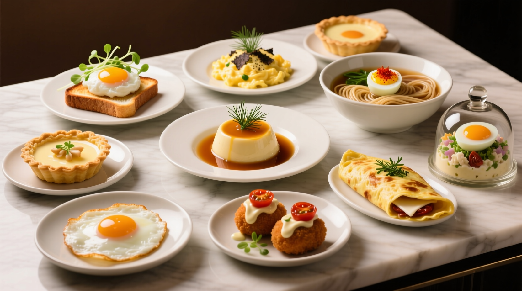 make these ten different dishes using just eggs