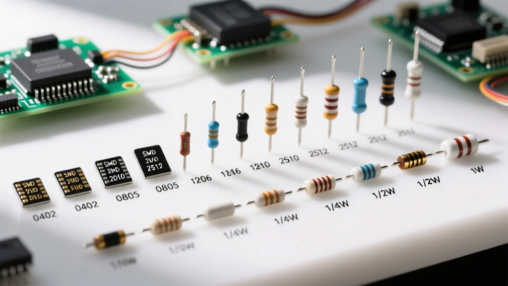The Complete Resistor Size Chart: SMD and Through-Hole Power Ratings