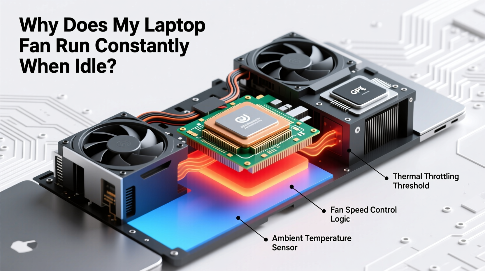 why does my laptop fan run constantly even when idle thermal management explained
