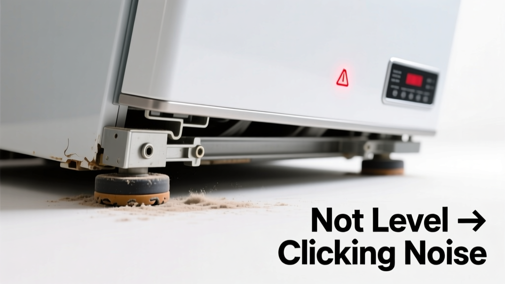 Appliance Not Level Making Clicking Sound: Quick Diagnosis
