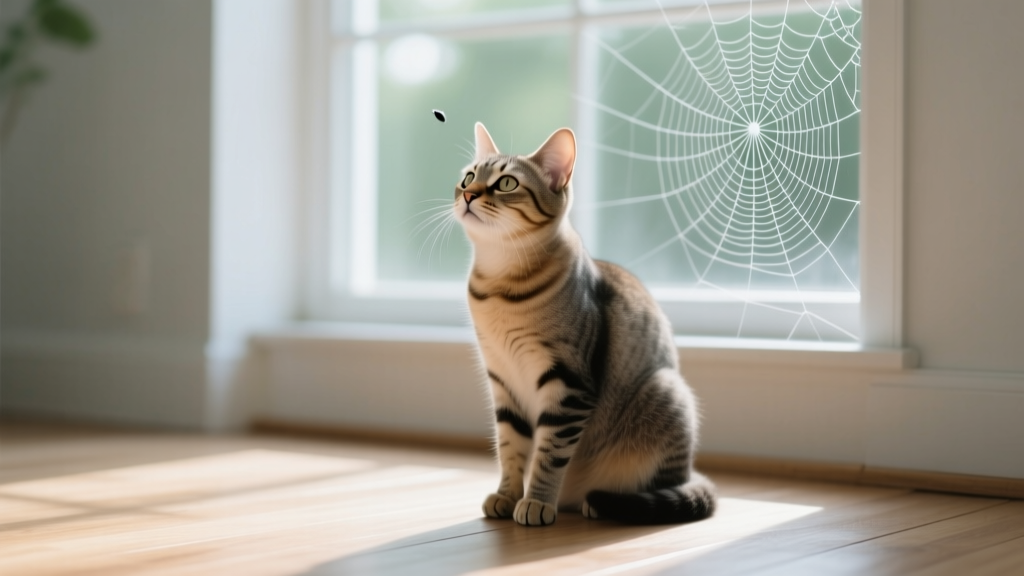 Will a spider bite affect cats behavior? Yes