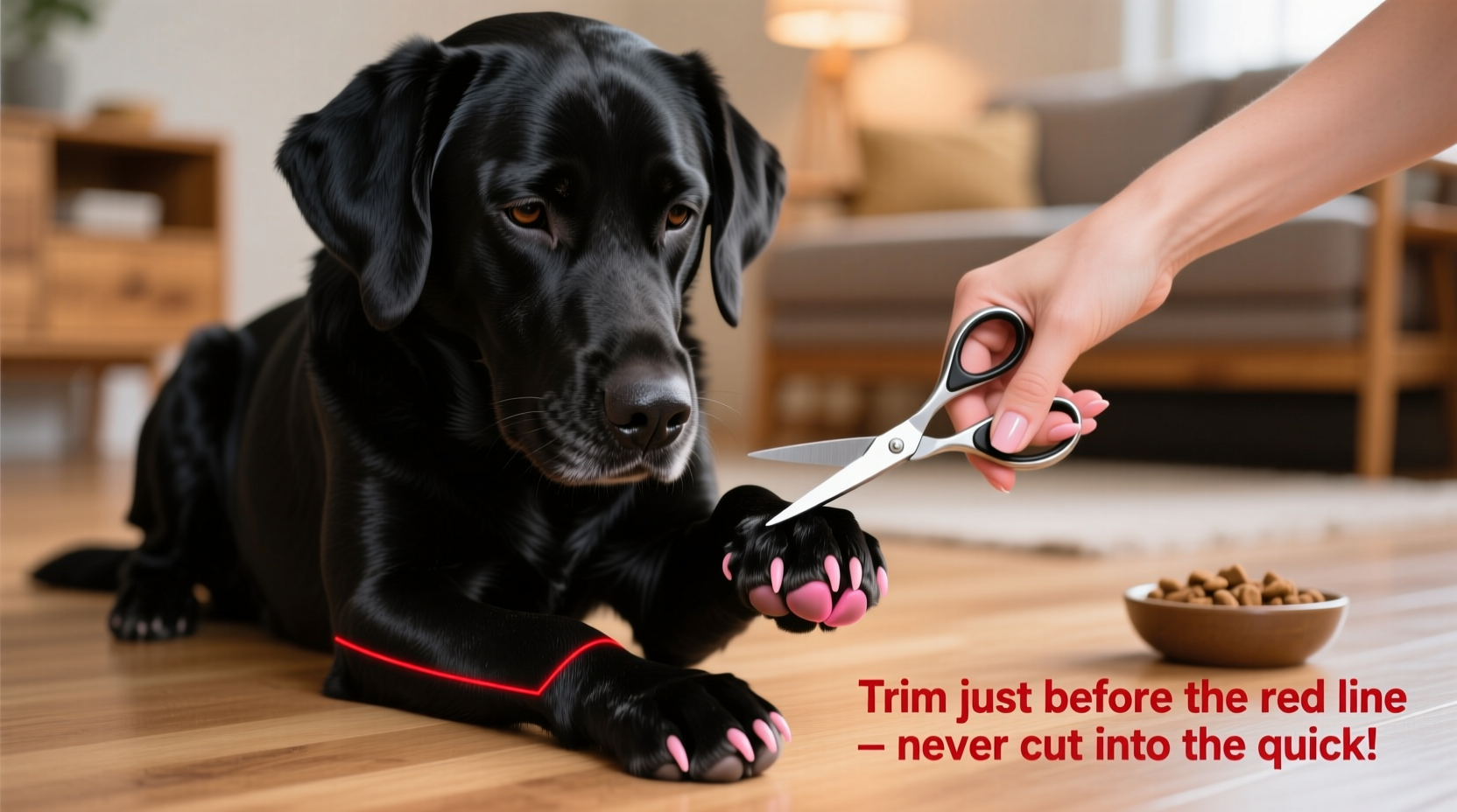 how to clip black dog nails without hitting the quick