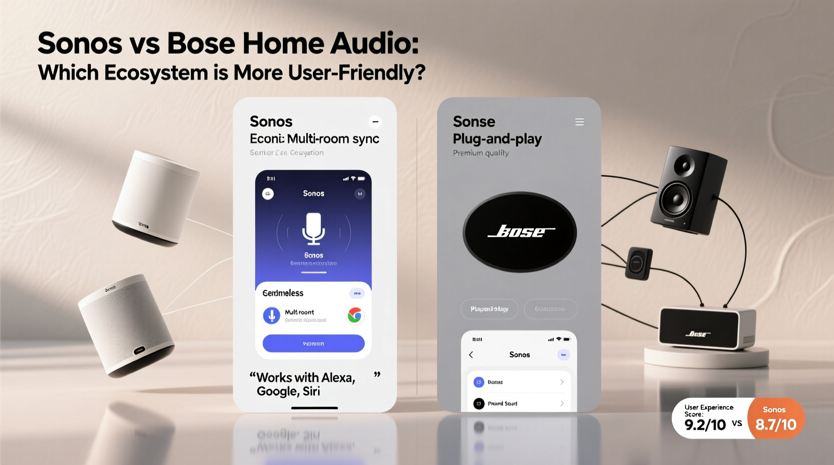 sonos vs bose home audio which ecosystem is more user friendly
