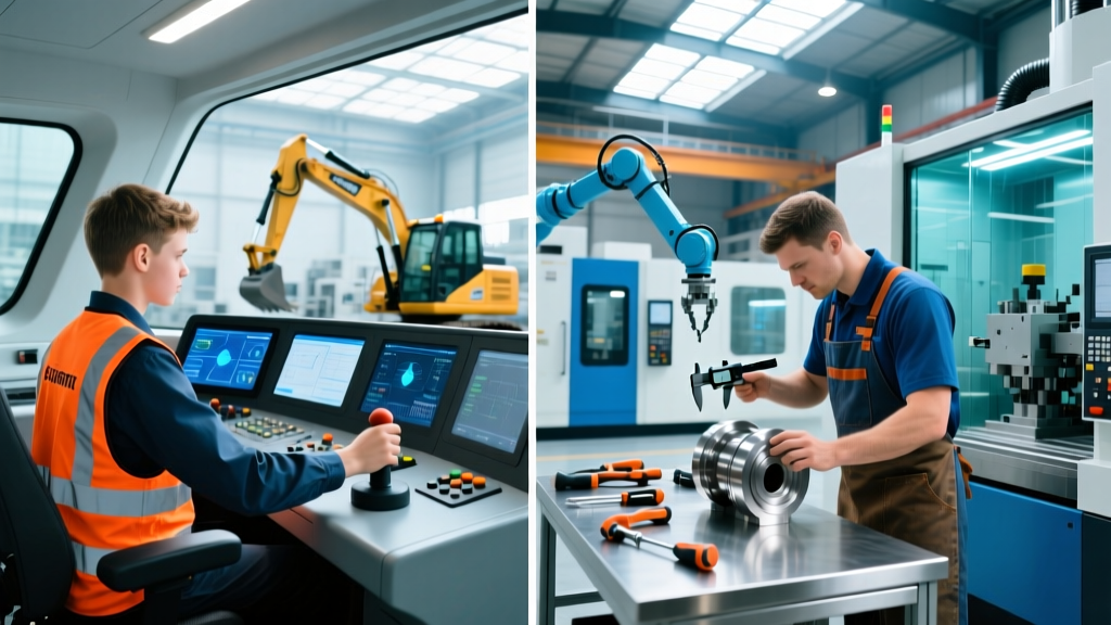 Modern Heavy Equipment Operator Description vs Mechanic Tech Careers