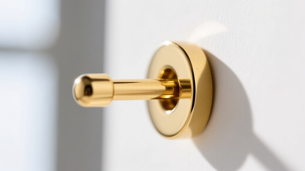 An 18-gauge solid gold earring post sliding into a french earring back, showing the precise fit and friction notch alignment.