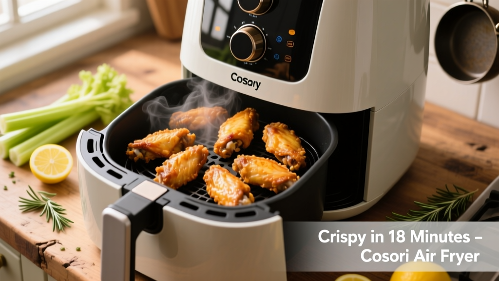 Perfect Frozen Chicken Wings in a Cosori Air Fryer