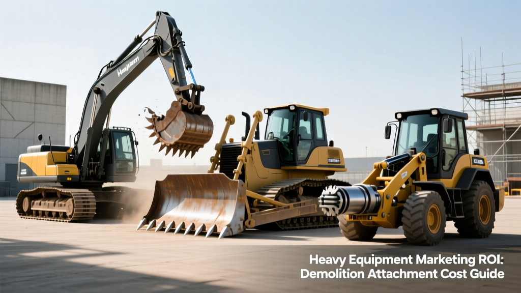 Heavy Equipment Marketing ROI: Demolition Attachment Cost Guide