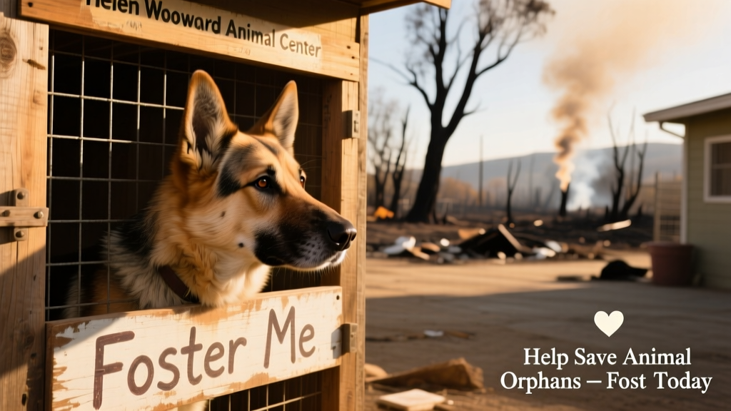 A German Shepherd cross looking out of a caged kennel