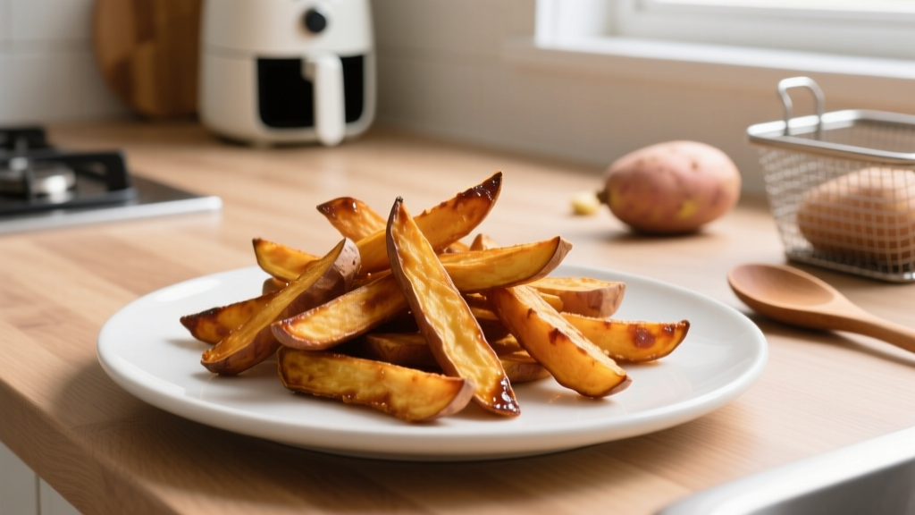Air Fryer 'Sweet Potato Fries' That Stay Crisp for 2 Hour...