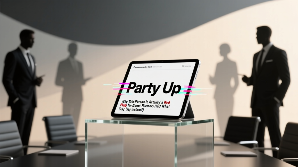 Party Up" Is a Red Flag for Event Planners (2026)