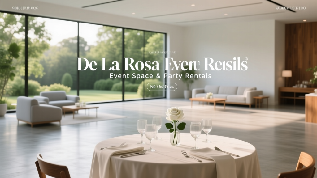 De La Rosa Event Space & Rentals: Transparent Pricing (2026)