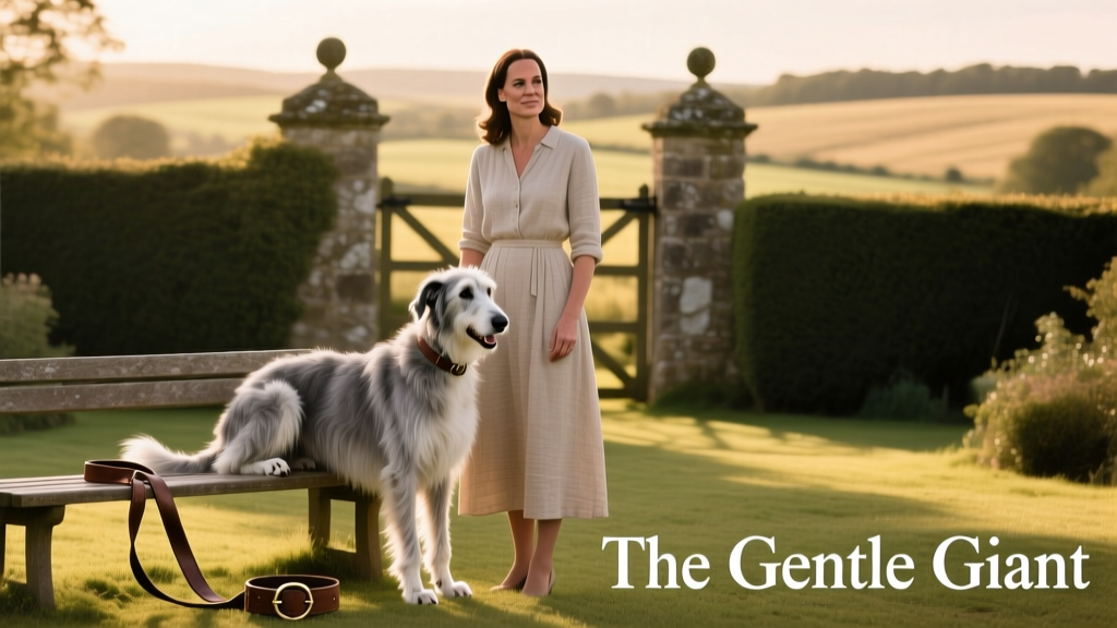 duchess of cambridge with irish wolfhound irish guard