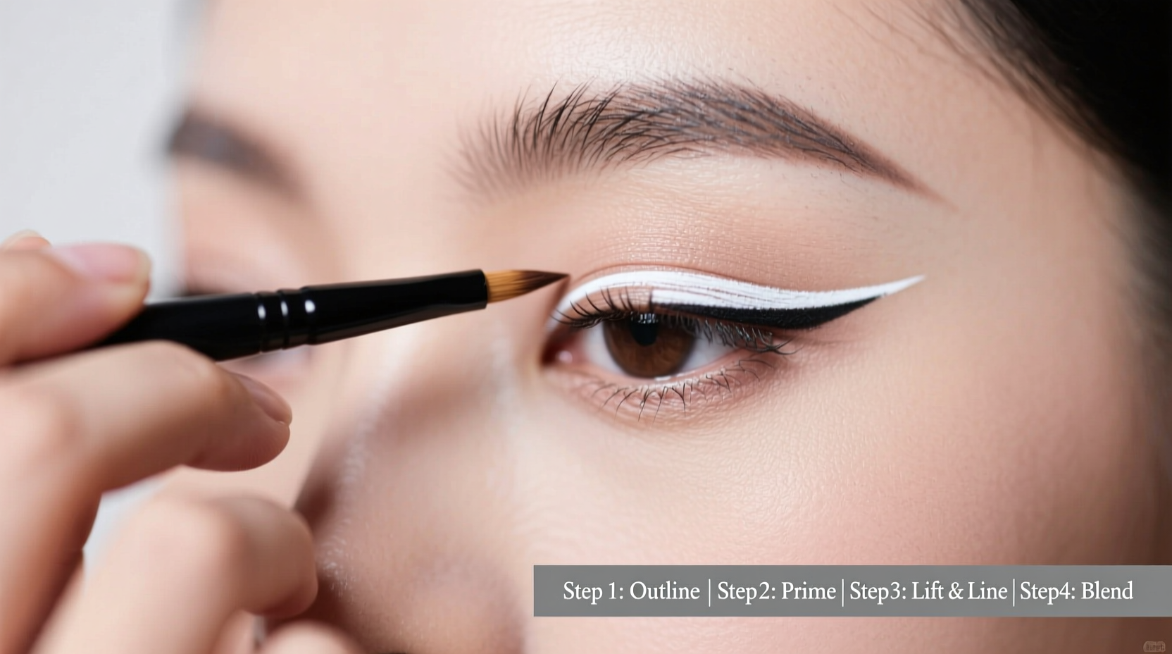 how to apply eyeliner for hooded eyes step by step for beginners