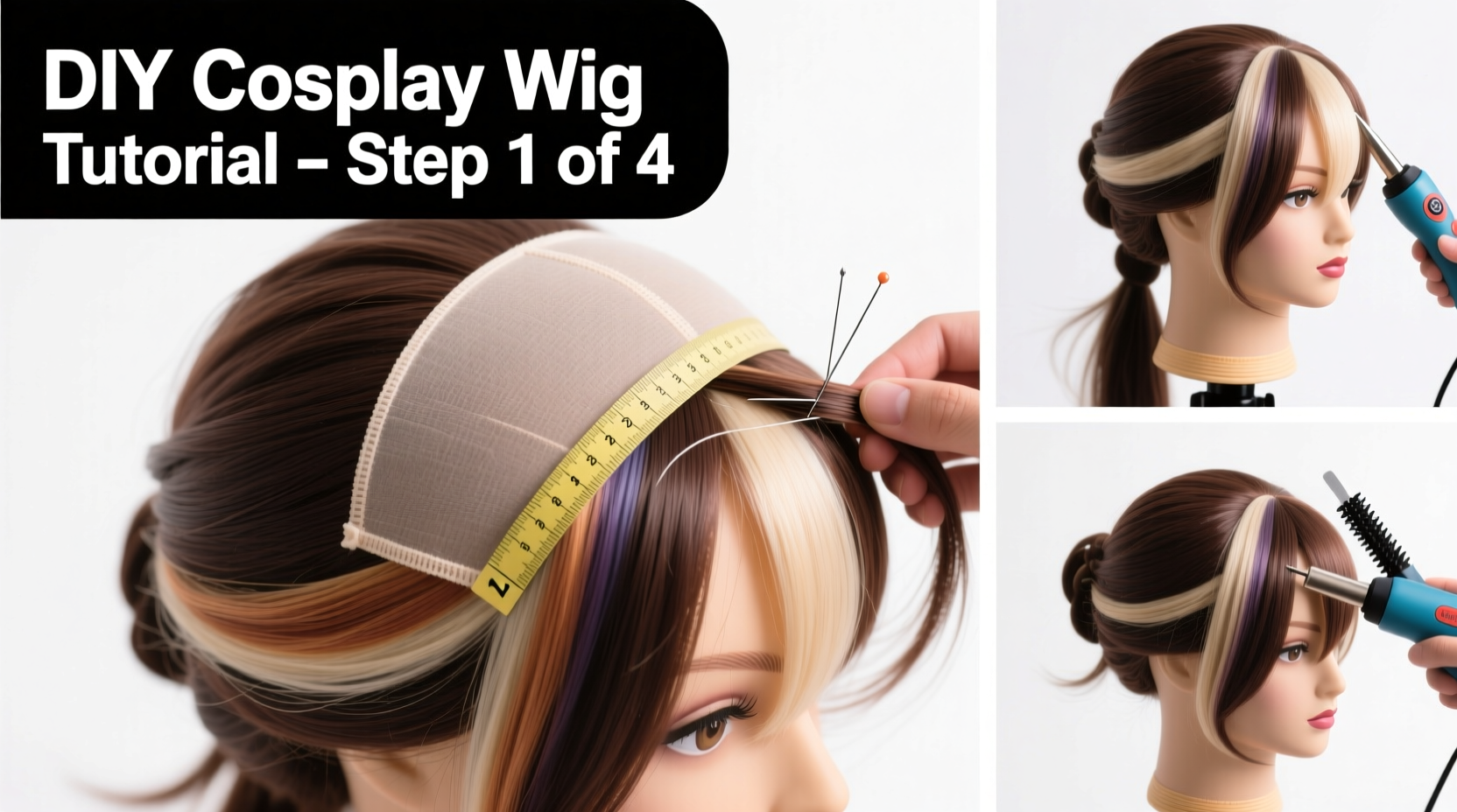 how to build a cosplay wig from scratch using affordable materials