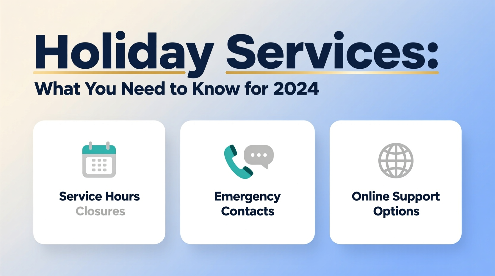 holiday services