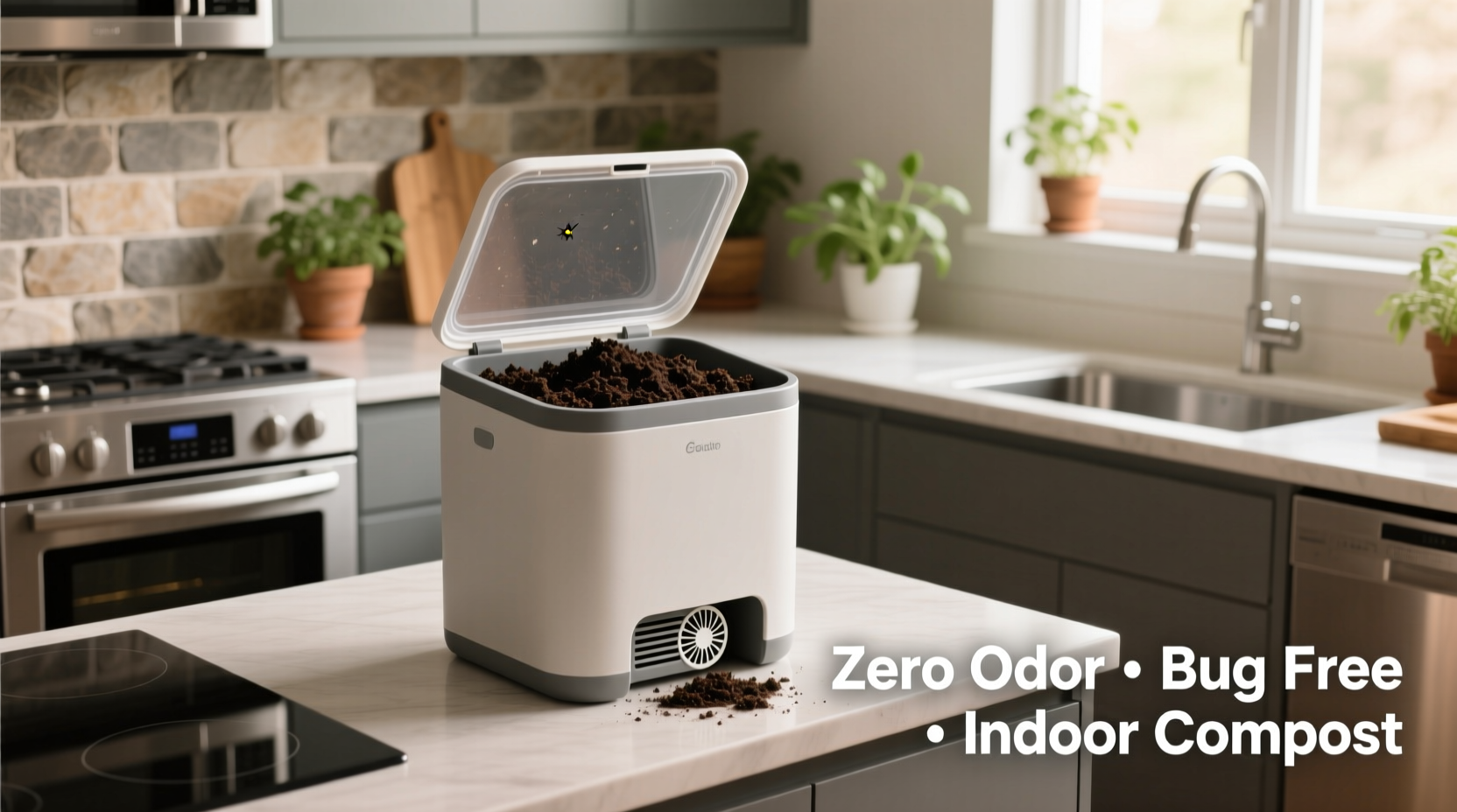 is composting indoors possible without attracting bugs or odors