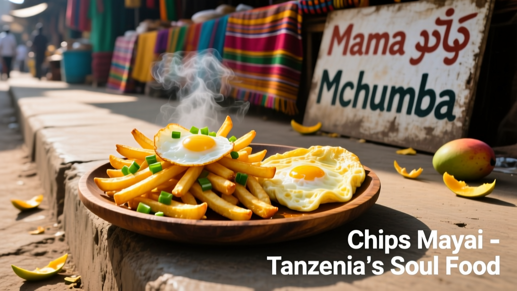 Chips Mayai: French Fries and Omelet — A Staple of Tanzanian Junk Food