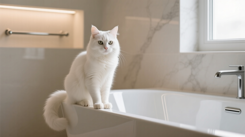 Why Cats Sit on the Bathtub Edge