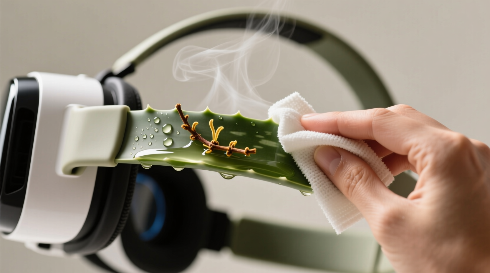 eco friendly vr strap sanitizing