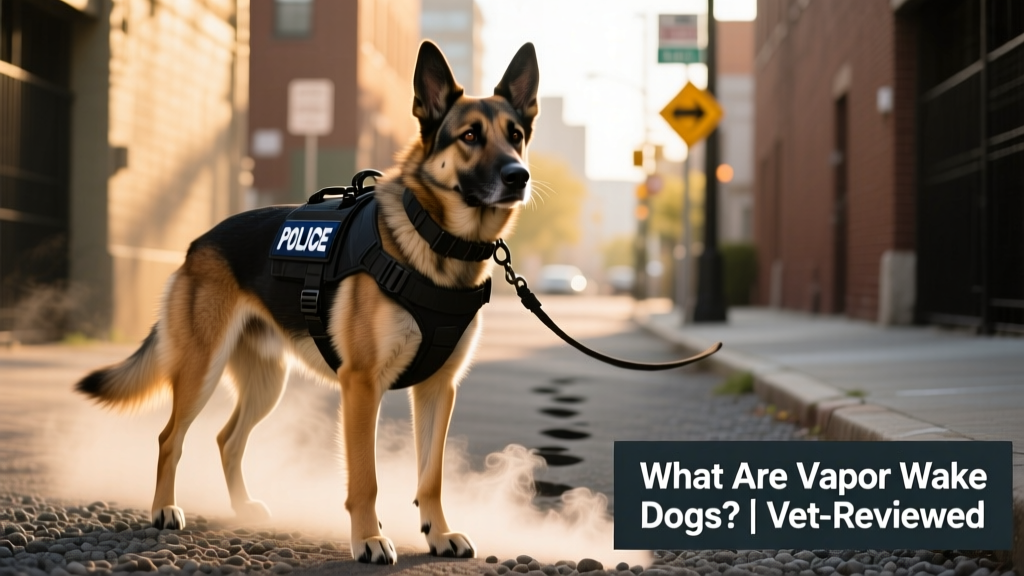 police dog in duty