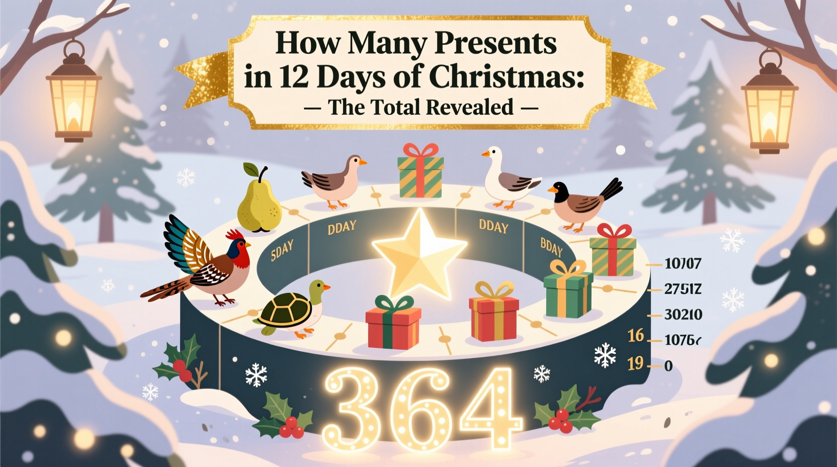 how many presents in 12 days of christmas
