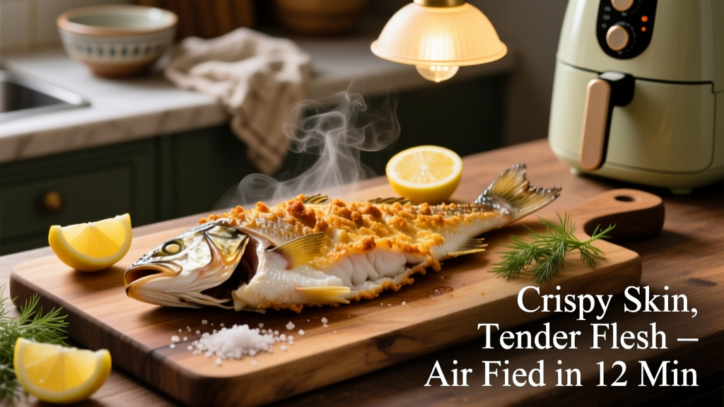 Air Fryer Branzino Fillet: Crispy Skin, Tender Flesh