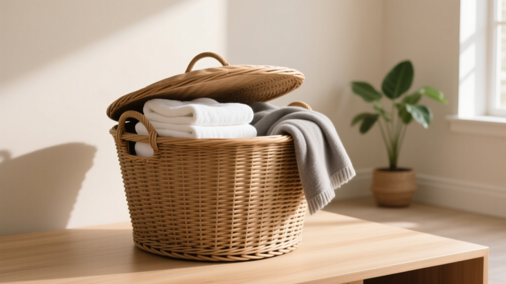 Buy Large Wicker Laundry Basket with Lid Online