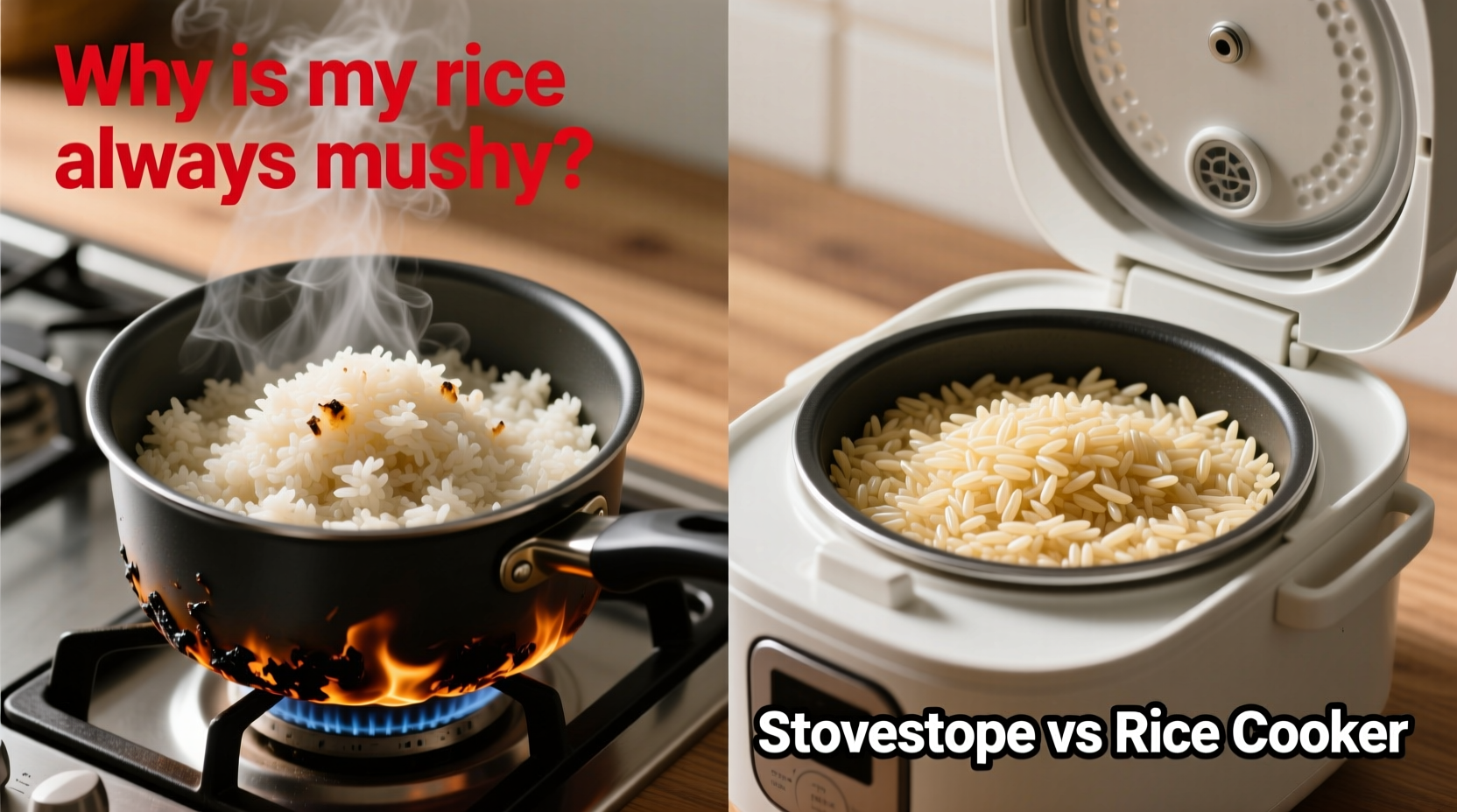 why is my rice always mushy stovetop vs rice cooker comparison