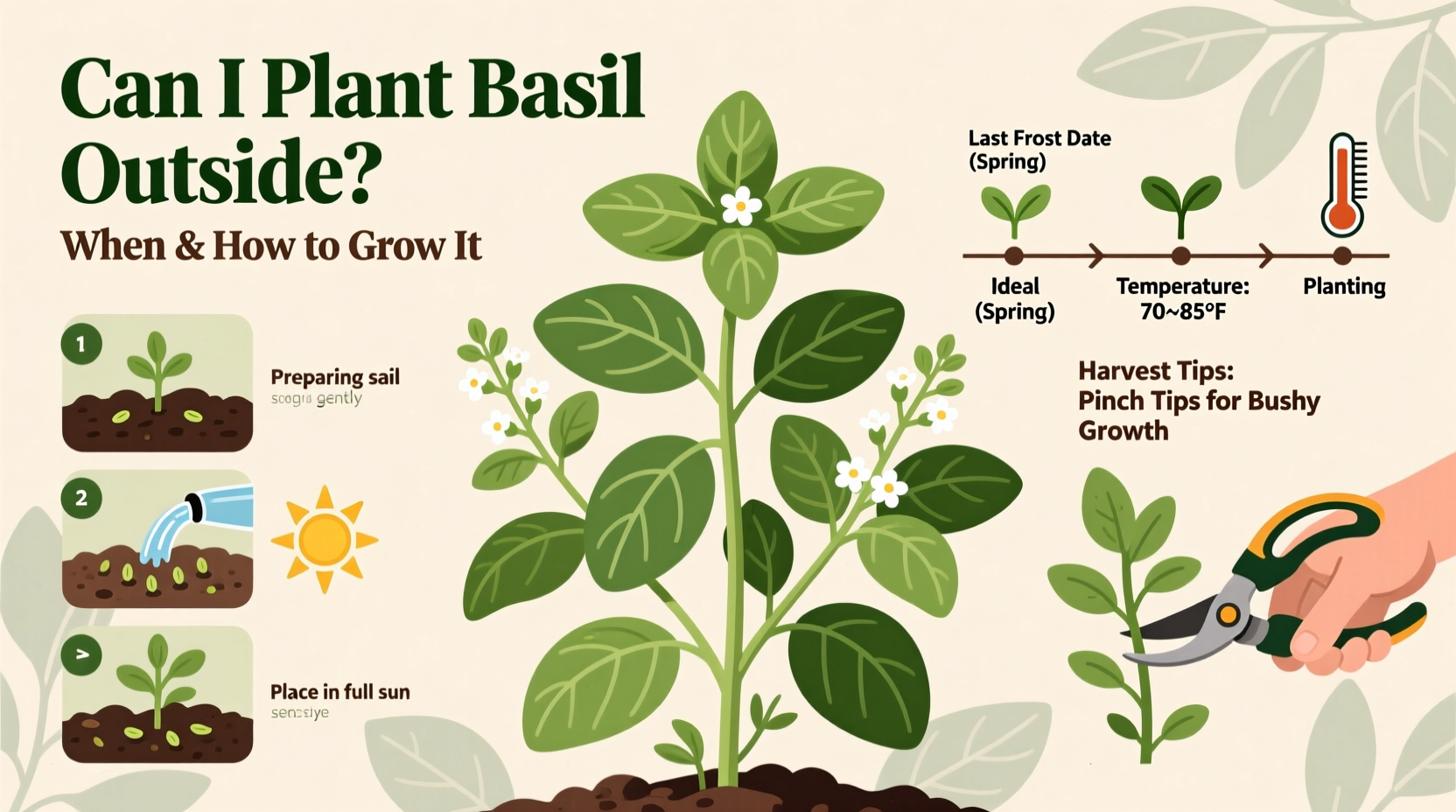 Grow Basil Outside: 5 Tips for Success | TheHomeSprouts