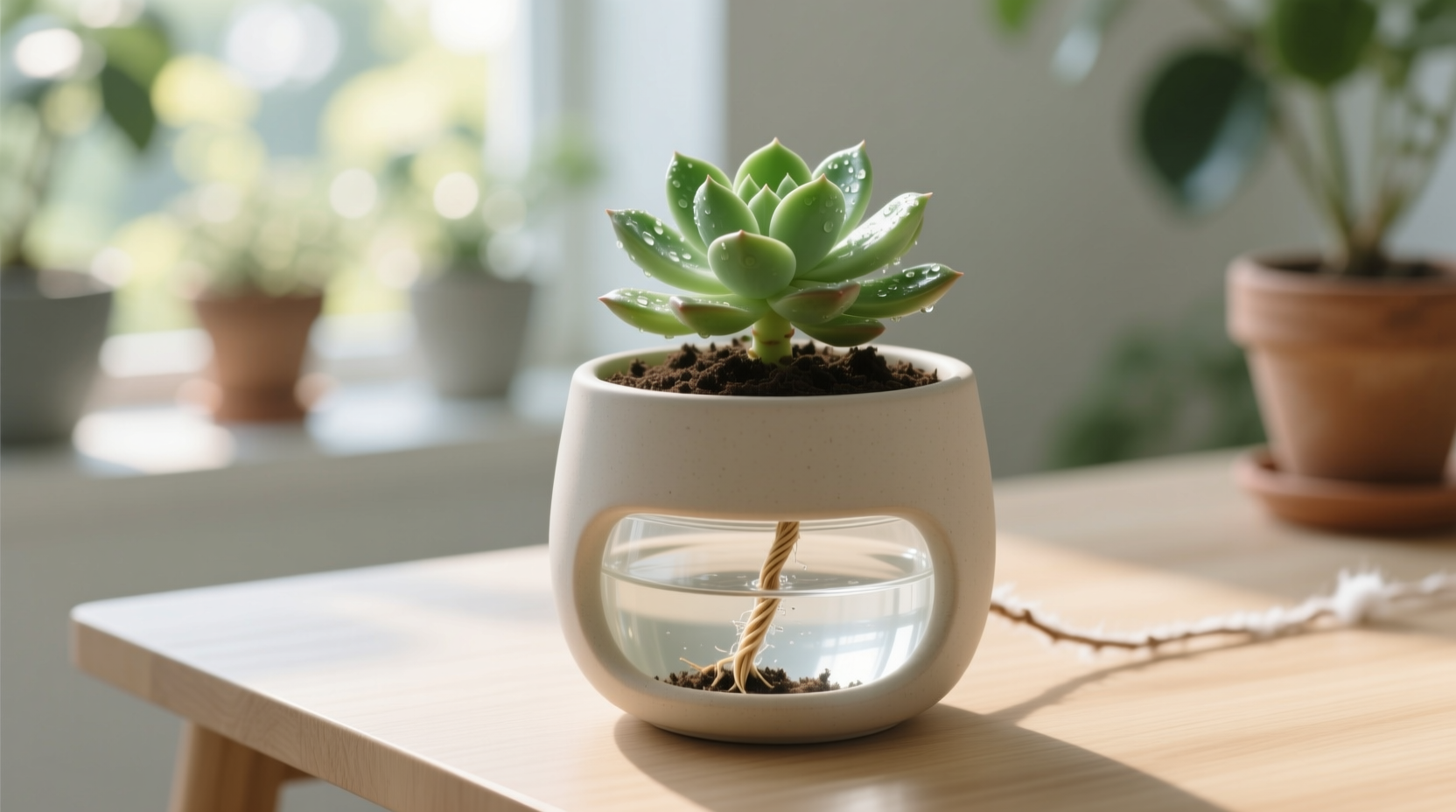 wick plant watering system