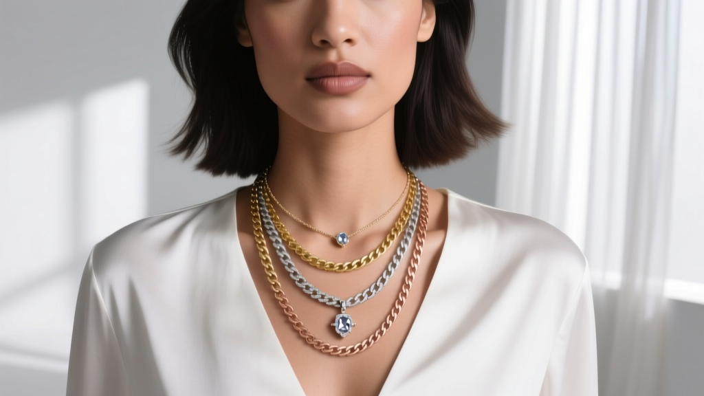 How to Style a Pendant Necklace With Other Necklaces