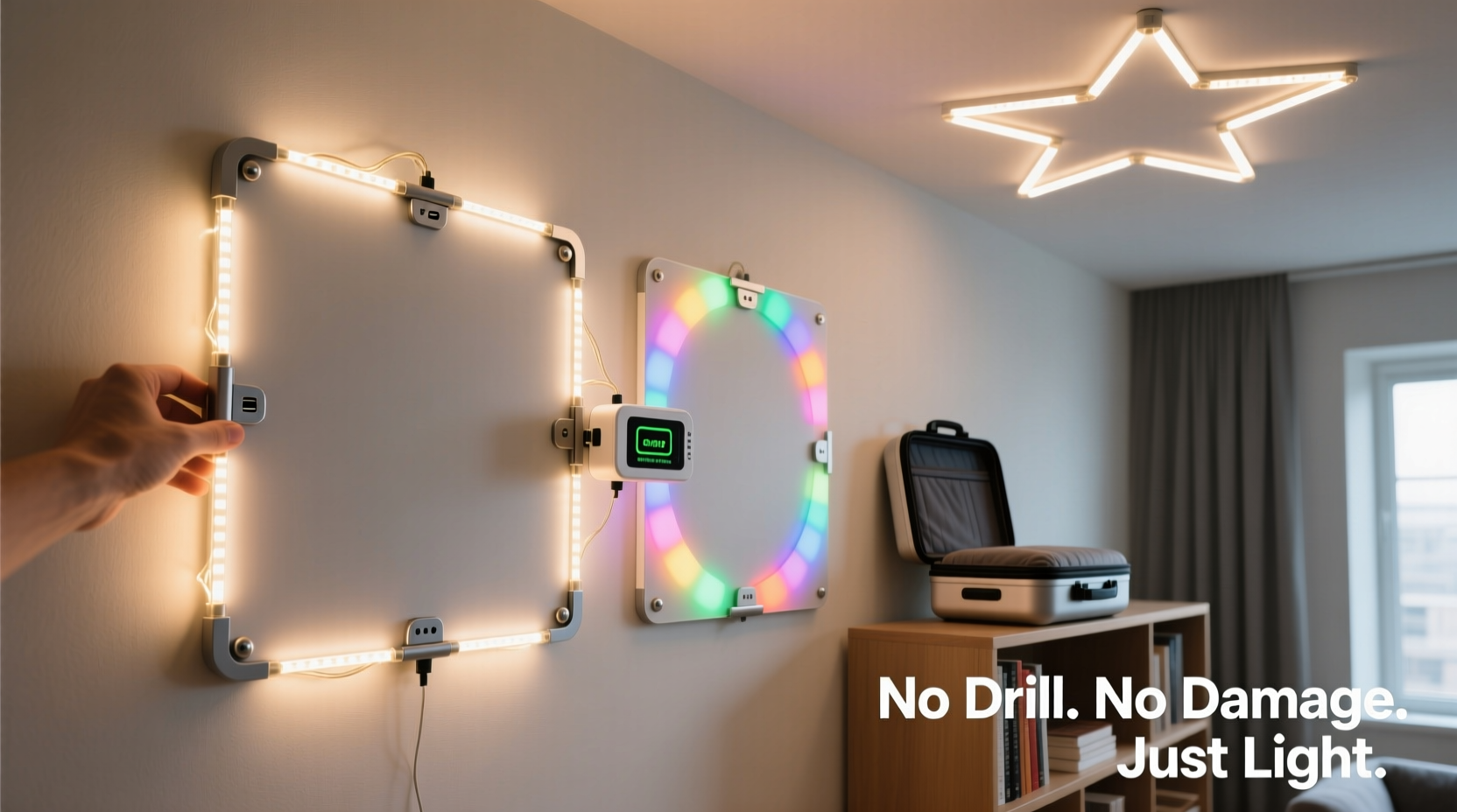 how to build a modular christmas light panel system for renters who move yearly