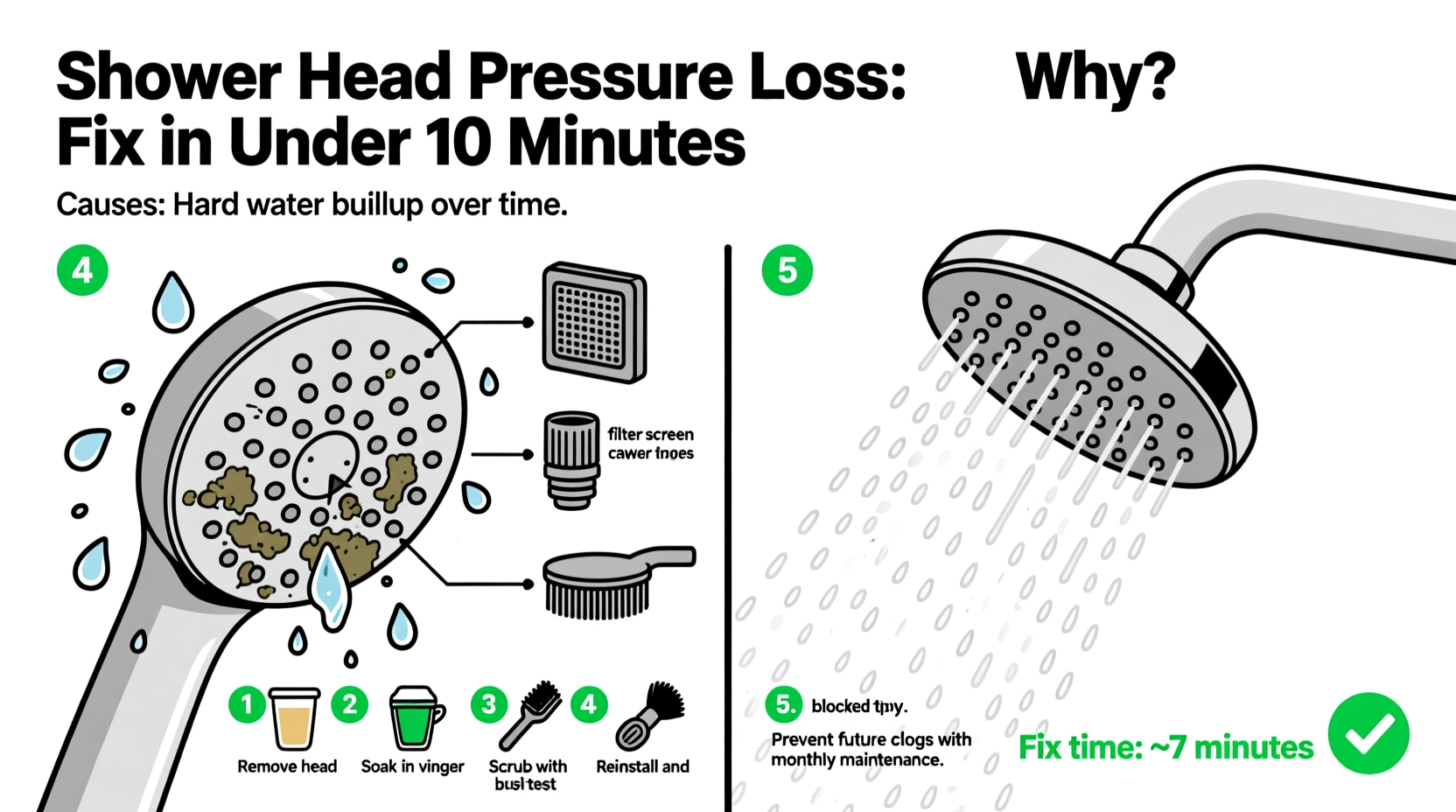 why does my shower head lose pressure and how to fix it in under 10 minutes