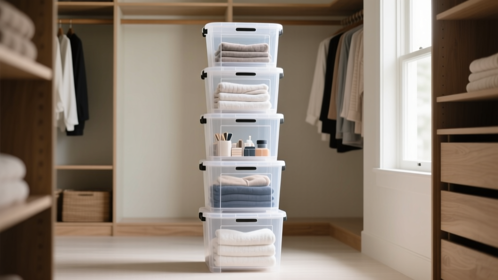 Best Clear Stackable Storage Bins for Closets (2024)
