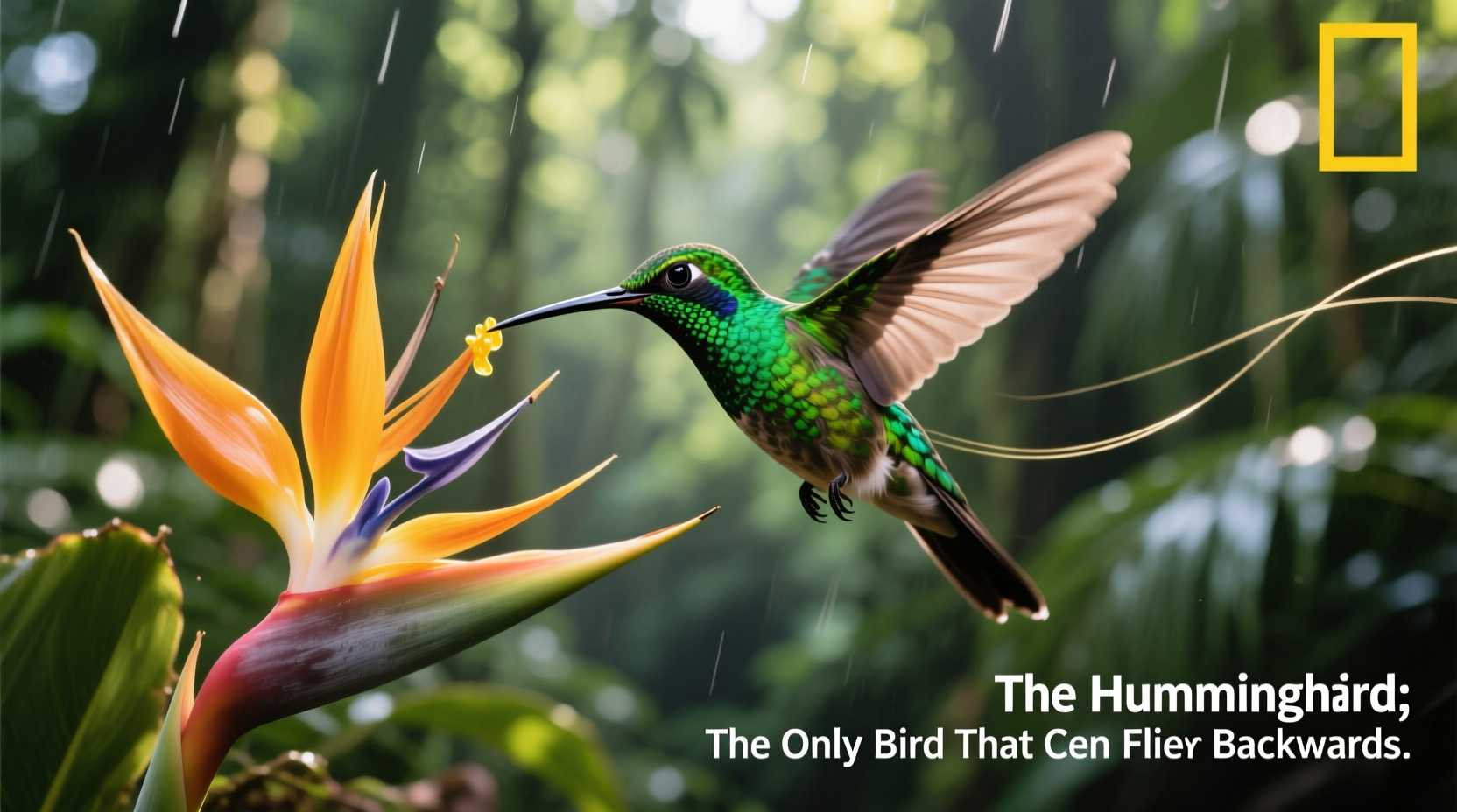 what is the only bird that can fly backwards