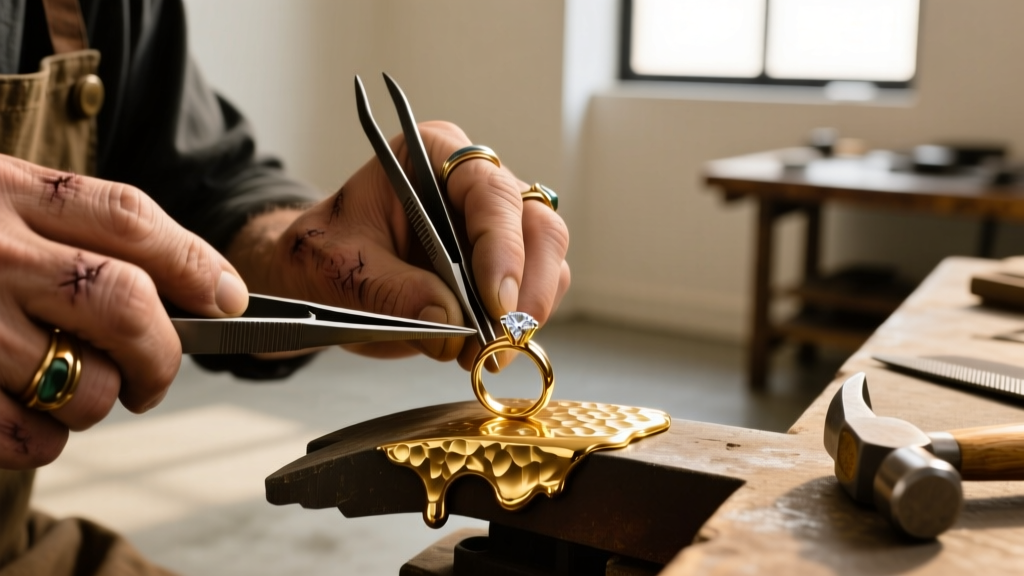 Macro shot of a jeweler
